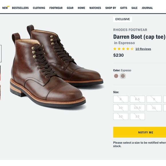 Rhodes Darren Boot - Picture 9 of 10